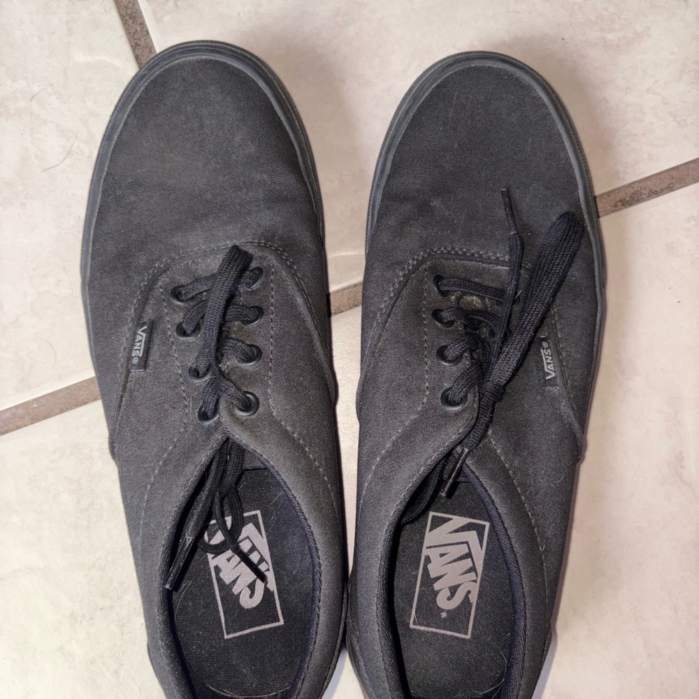 Vans Authentic Black Canvas Sneakers